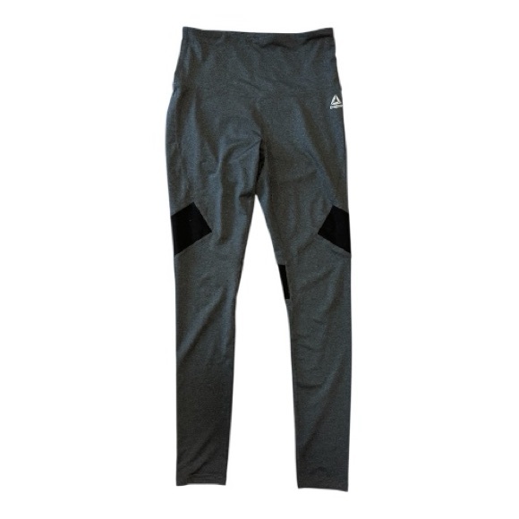 Reebok Pants - Reebok Women’s Charcoal Leggings with Black Accents